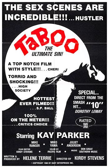 taboo 1980 movie download|Taboo I ( 1980) Kirdy Stevens Free Download, Borrow, And .